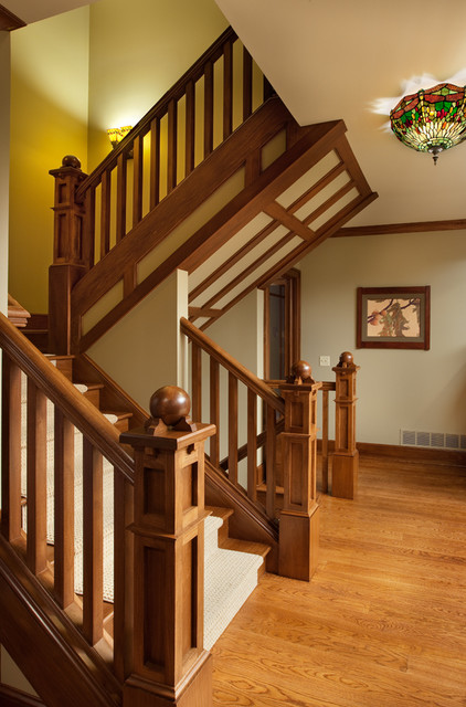 Craftsman Home - Craftsman - Staircase - Columbus - by Melaragno Design