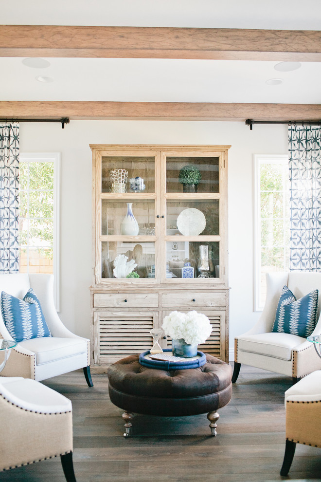 Example of a transitional home design design in Orange County