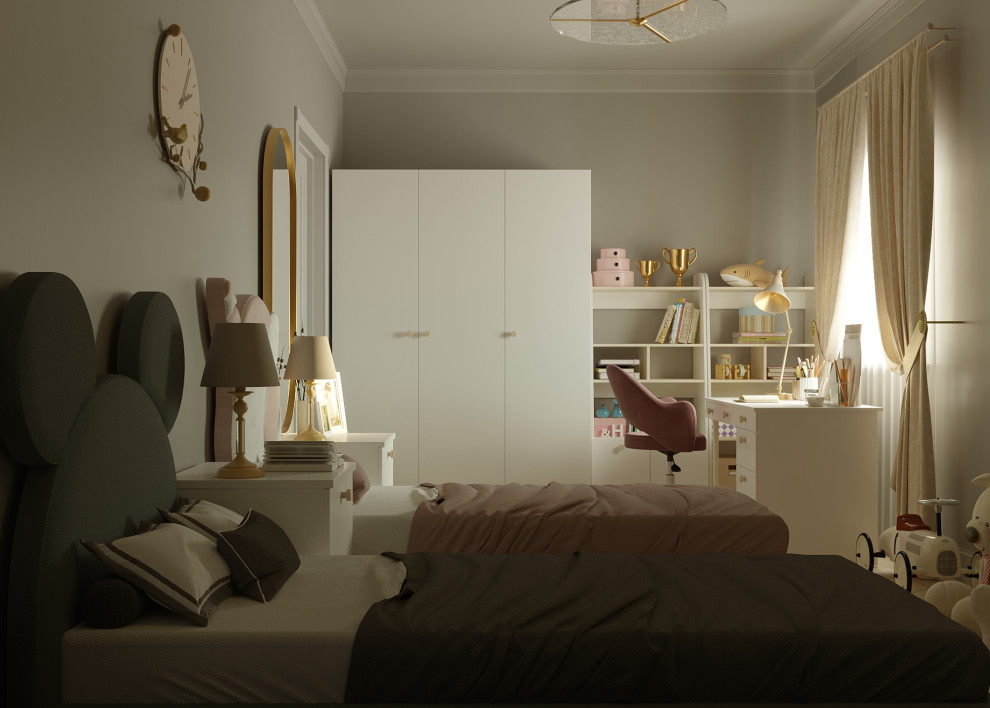 Детская комната для двоих детей разных возрастов