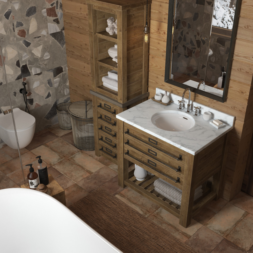 дизайн-проект интерьера деревянного загородного дома