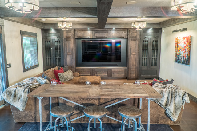 A RUSTIC "dream basement" montagne-sous-sol