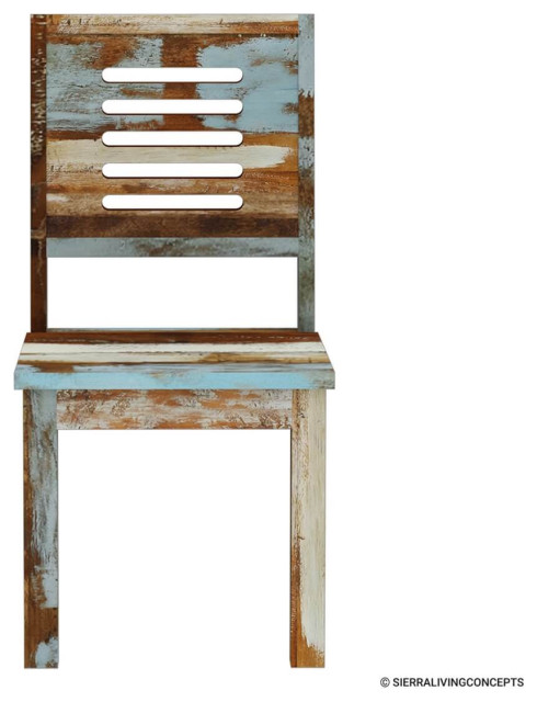 Wilmington Rustic Reclaimed Wood Dining Chair