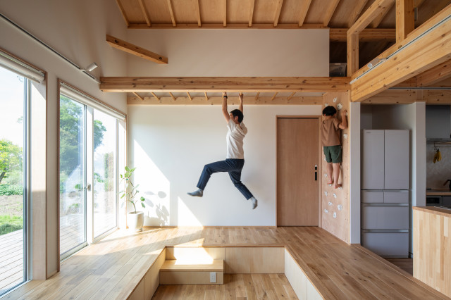 凸凹凸（14/30） japanisch-modern-wohnbereich