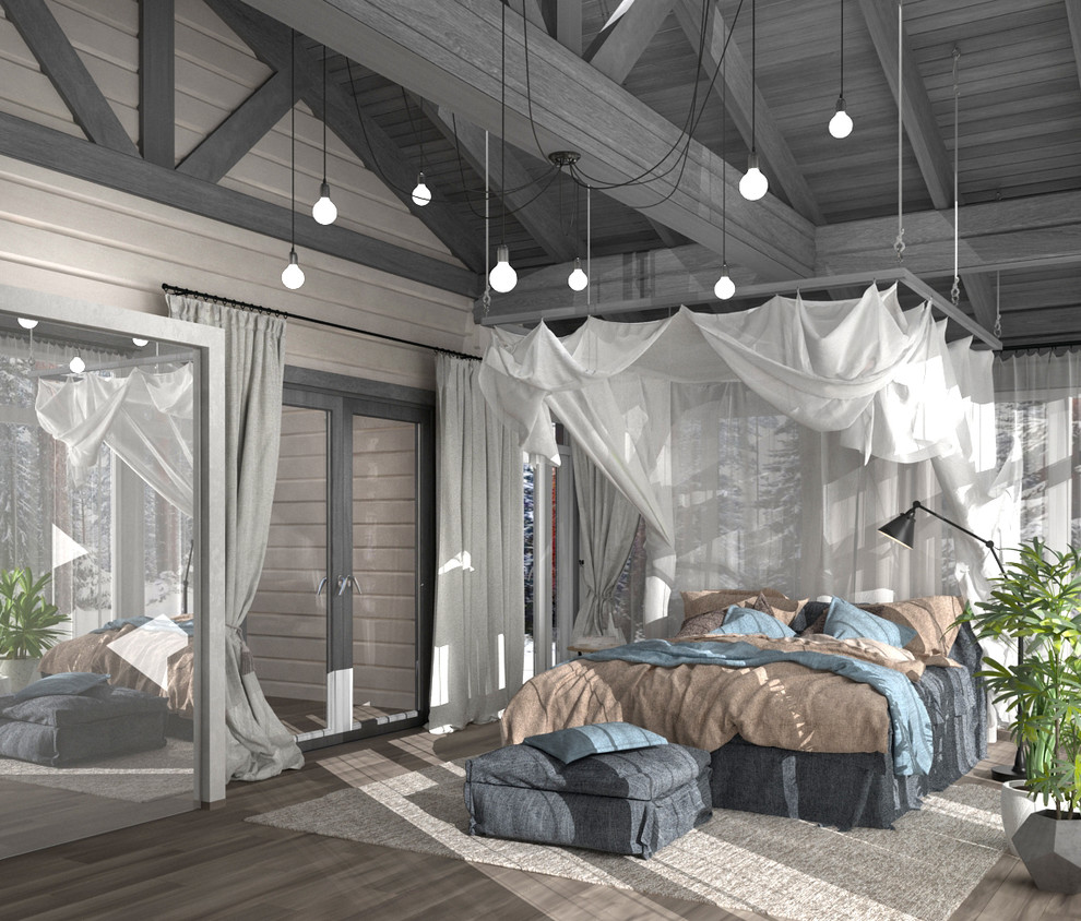 Загородный дом в сосновом лесу