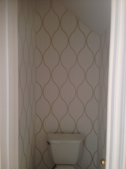 Updated Water Closet Wallpaper - Modern - Dallas - by Wallpaper By