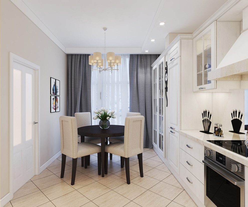 Кухня-столовая "Очарование светлого"