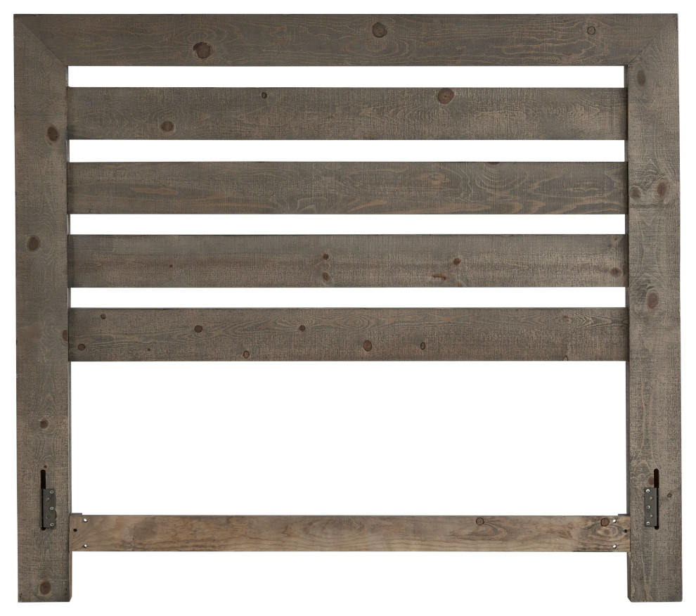 Willow Headboard, Weathered Gray, Queen, Slat