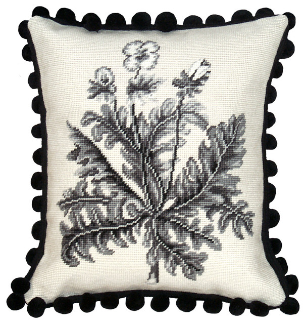 Celandine Needlepoint Decorative Throw Pillow
