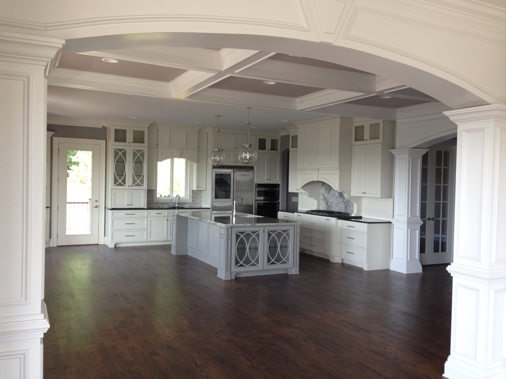 Example of a country kitchen design in Atlanta