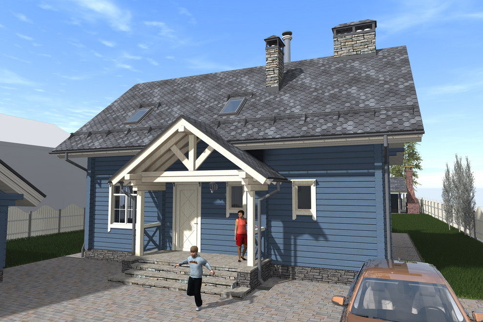 Небольшой дом из бруса в Кадницах