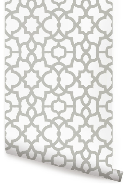 Trellis Wallpaper, Peel and Stick - Contemporary - Wallpaper - by