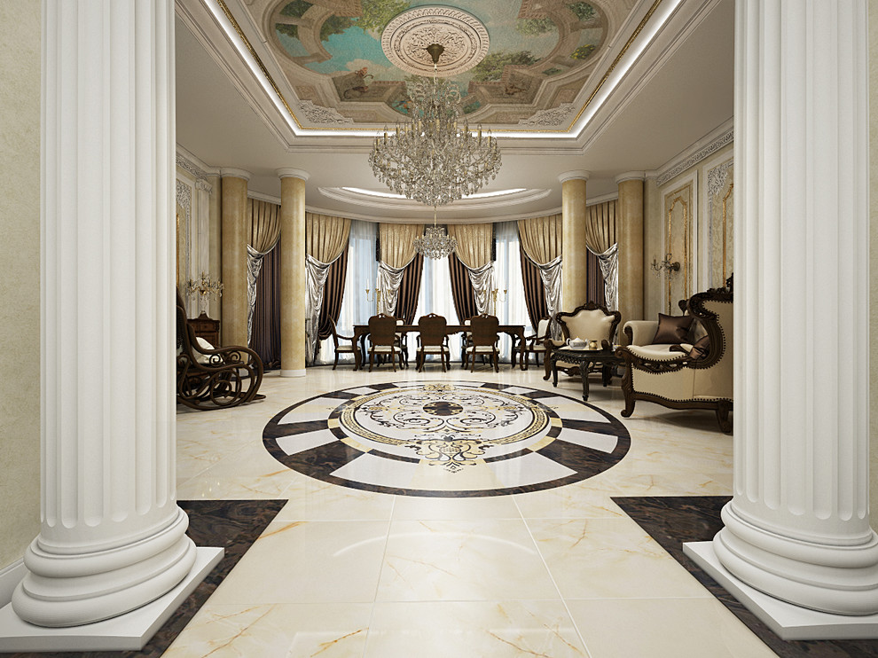 Гостиная обеденная зона