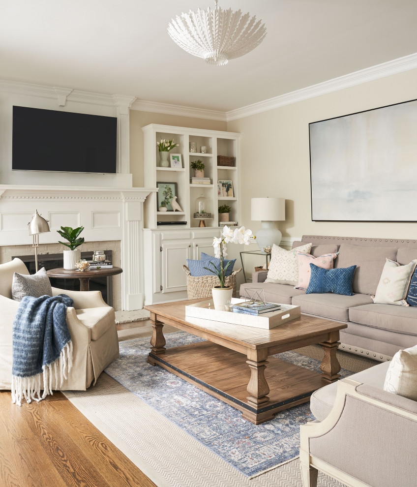 Family room - traditional family room idea in Other