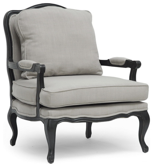 Baxton Studio Antoinette Classic Antiqued French Accent Chair