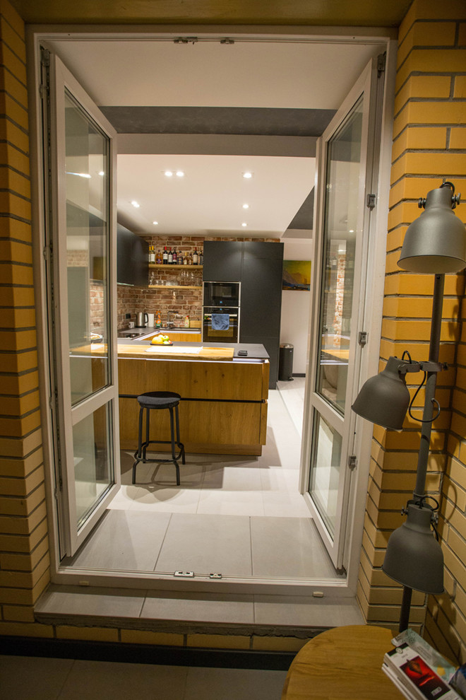 Реализованный проект евродвушки с элементами стиля Лофт