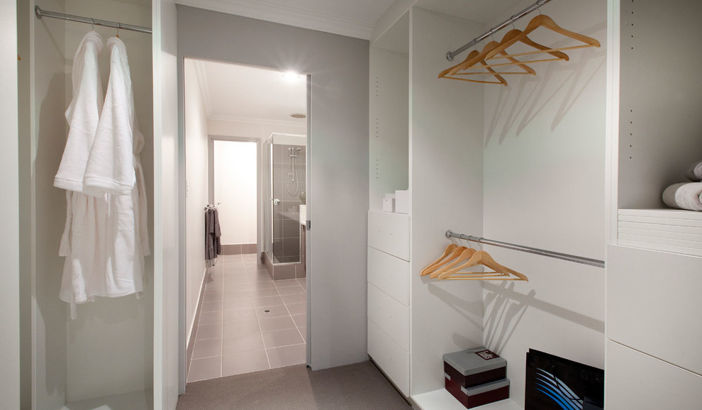 Inspiration for a contemporary storage and wardrobe in Perth.