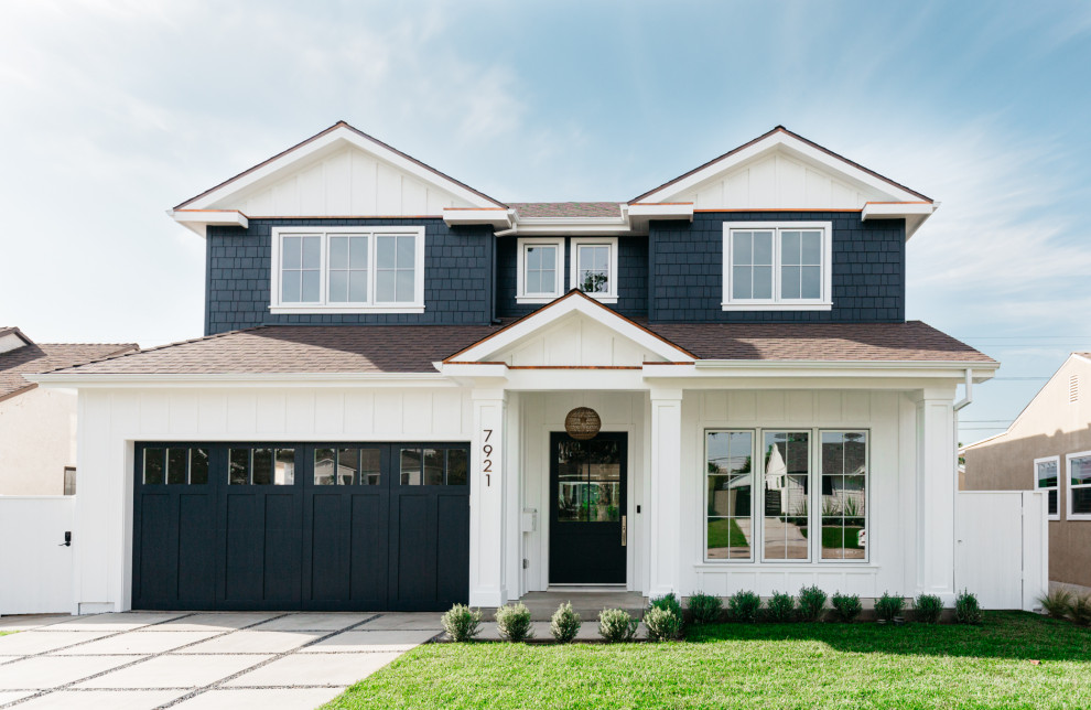 Dunbarton Ave Farmhouse Exterior Los Angeles by