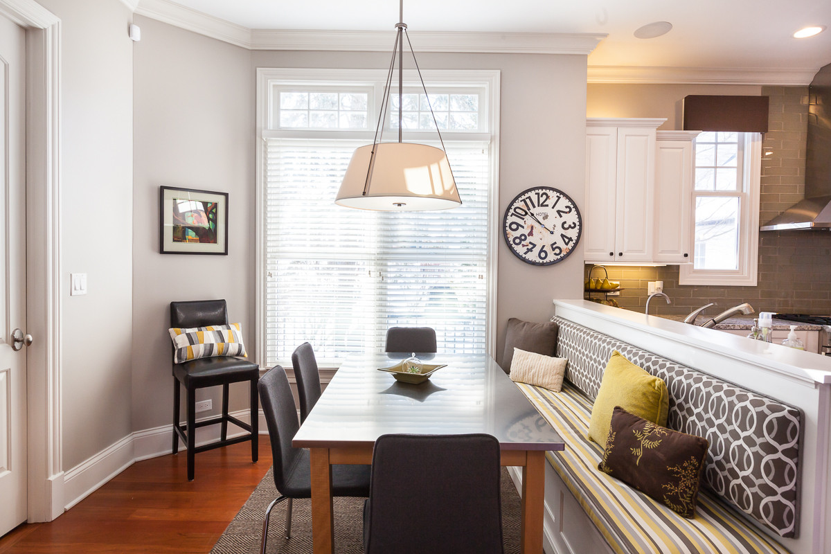 Industrial Chic Kitchen and Family Room