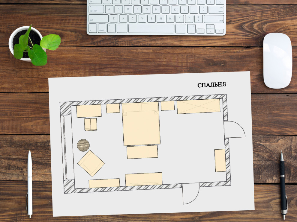 План спальни "Ребус"