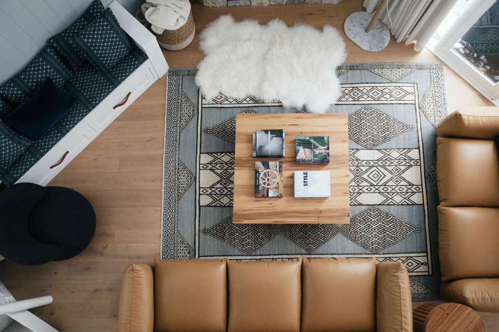 Design ideas for a scandinavian living room in Sydney.