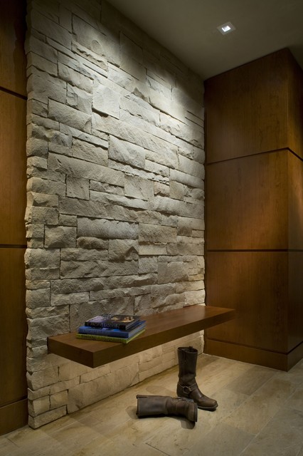 Floating Bench - Contemporary - Entry - Denver - by 186 Lighting Design
