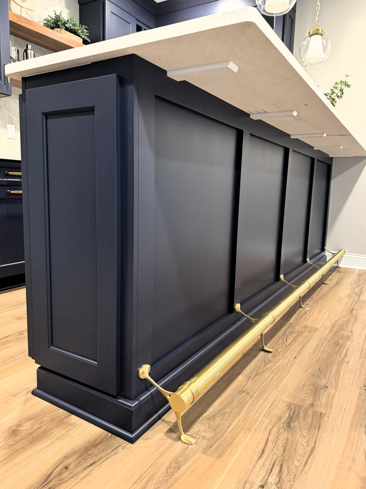 Brass Foot Rail | Transitional Bar Design