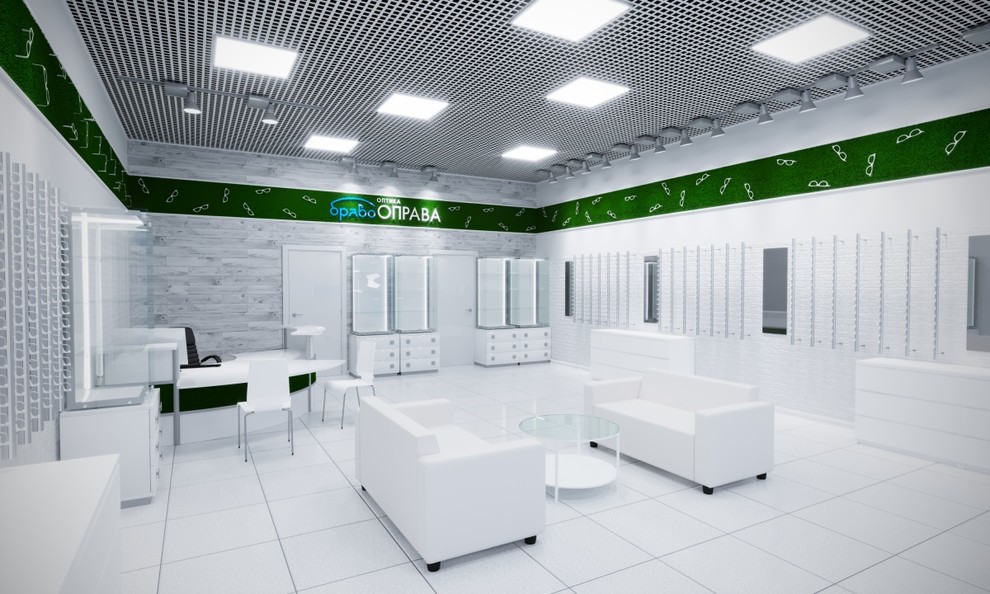 Дизайн интерьера салона оптики