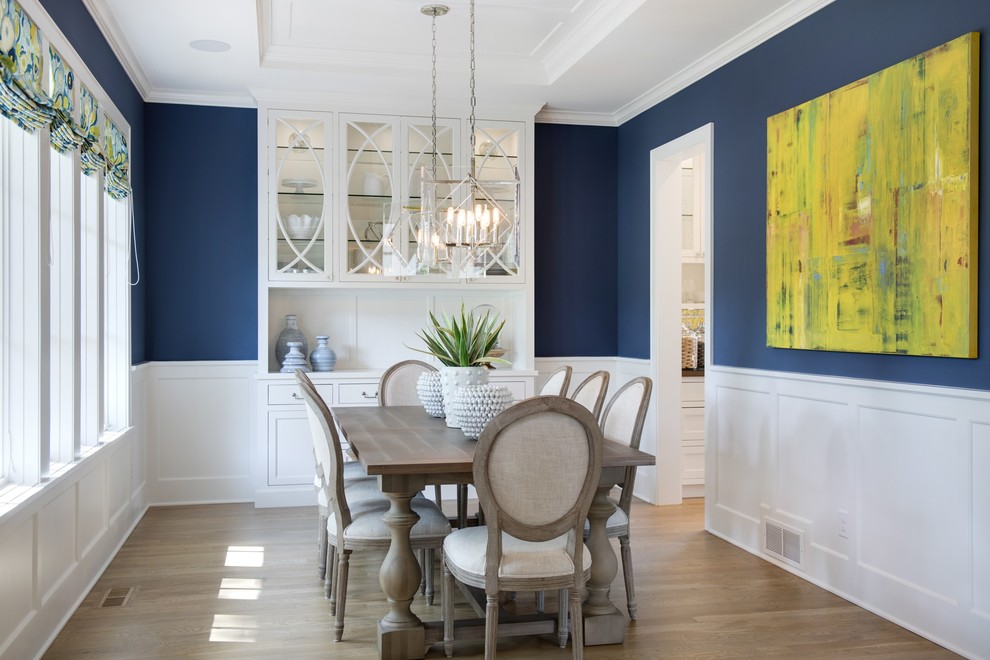 Design ideas for a transitional dining room in Minneapolis.