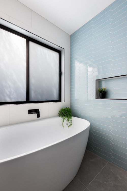 Contemporary Bathroom Design with Light Colors