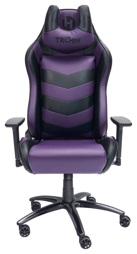 Techni Sport TS61 Ergonomic High Back Video Gaming Chair, Grey/Black