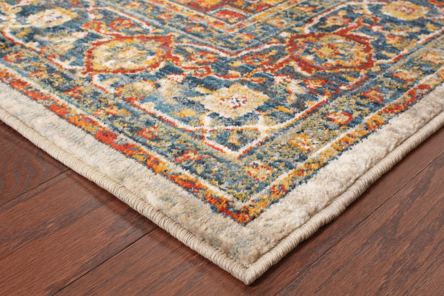 Casa Old World Persian Red and Multi Rug, 2'3"x7'6"