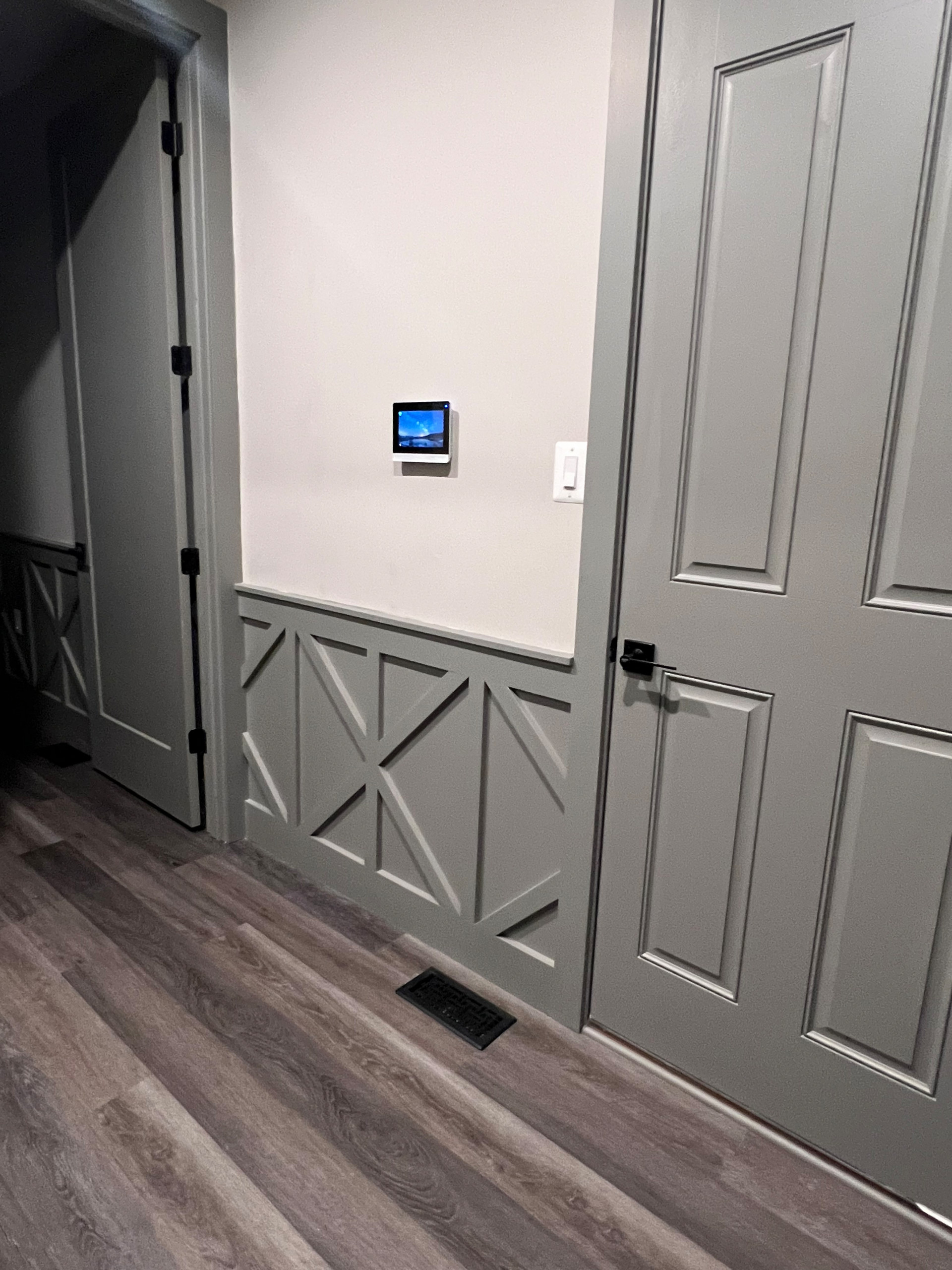 Mudroom and Living Room Design
