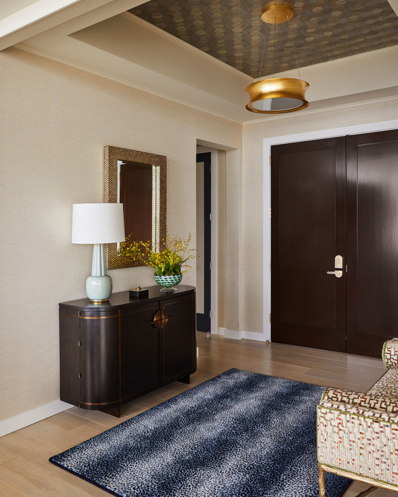 Entryway - transitional entryway idea in Philadelphia