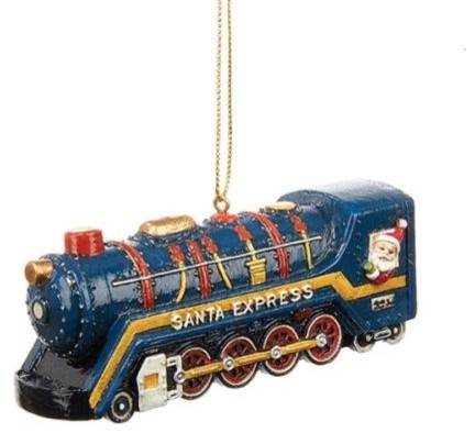 Kurt Adler Resin Santa Express Train Ornament Contemporary