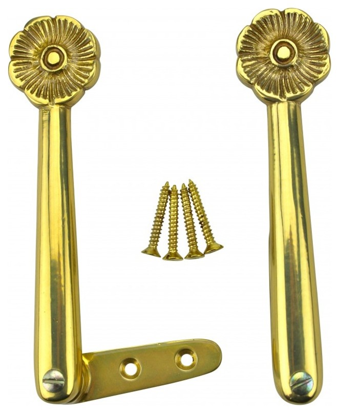 Carpet Runner Stair Holder Clips Pair Solid Brass Finish