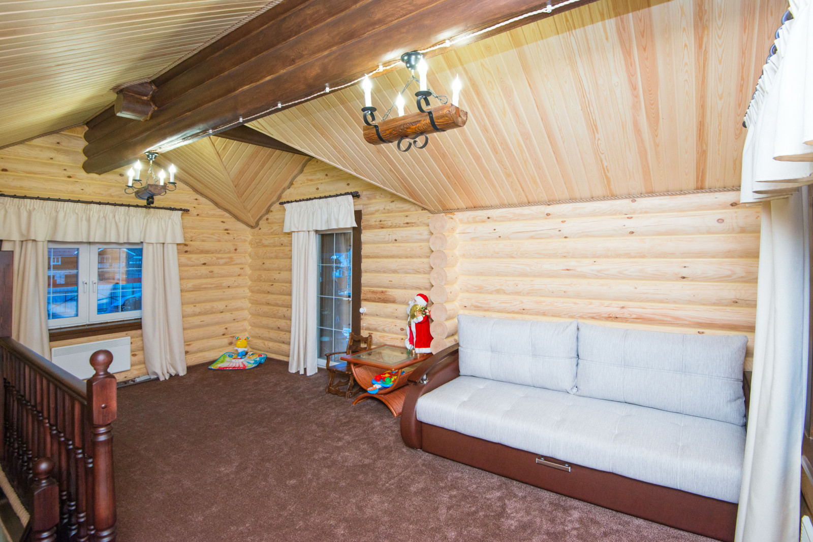 Баня из оцилидрованного бревна "Супонево"