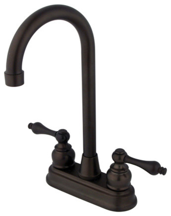 Two Handle 4in. Centerset High-Arch Bar Faucet