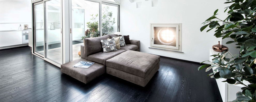 Foto di un soggiorno design