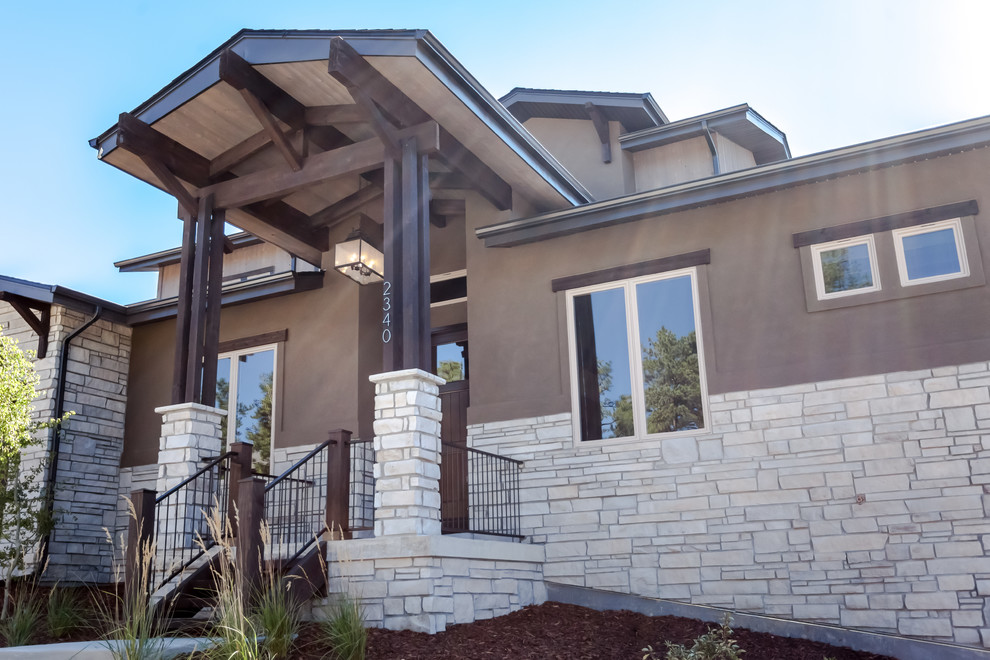 Home design - rustic home design idea in Denver