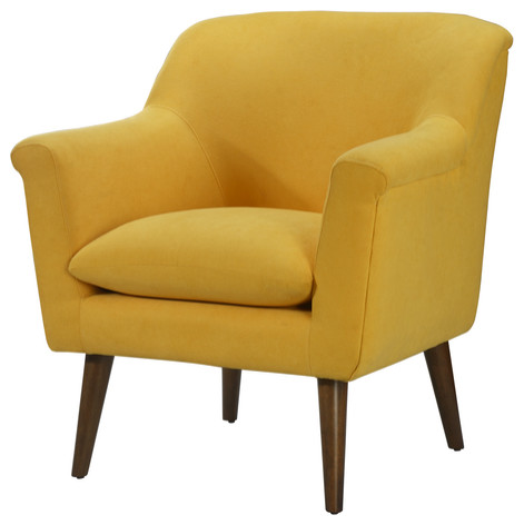 Shelby Woven Fabric Oversized Armchair - Midcentury - Armchairs And ...