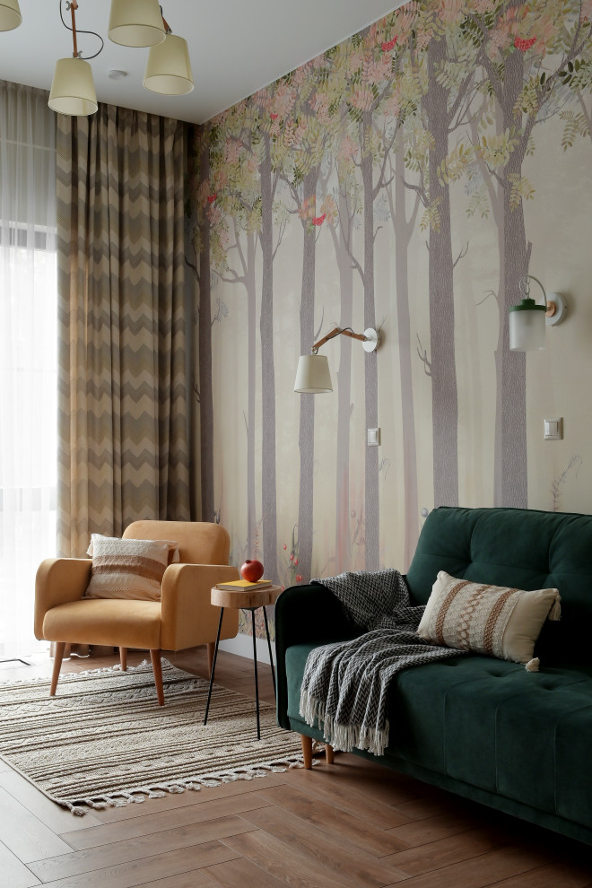 Просторная квартира с природными мотивами