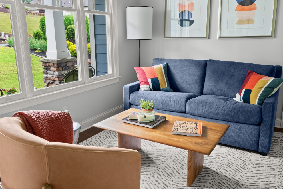 Inspiration for a coastal home design remodel in Atlanta