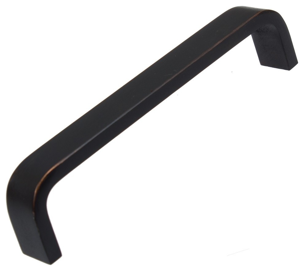 5" Center Steel Rounded Flat Bar Pull Transitional