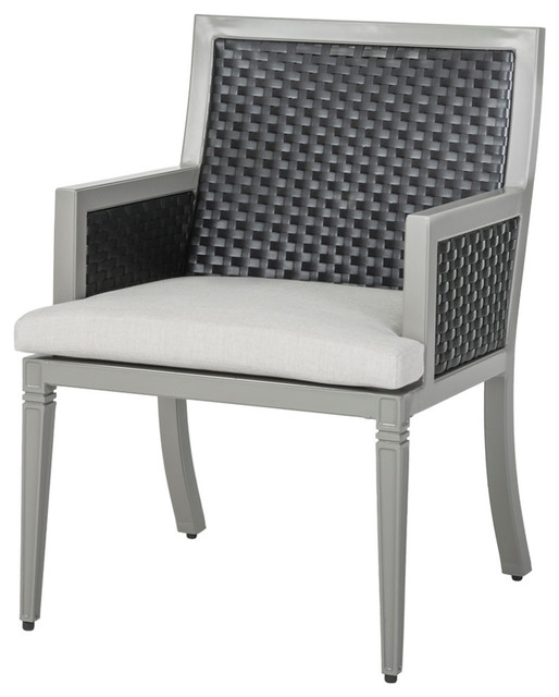 Drake Woven Dining Chairs Set Of 2 Tropical Outdoor Dining