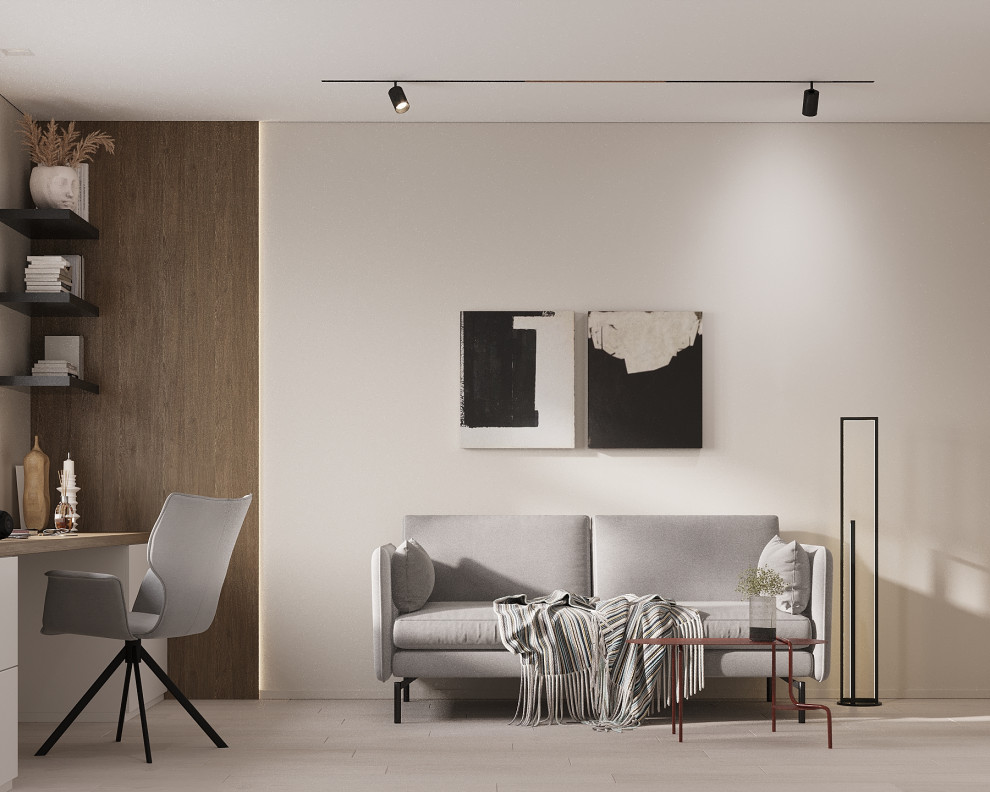 Современный интерьер в ЖК «Znak», Ижевск, 73 кв. м2