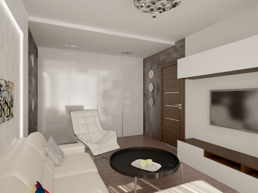 Гостиная с инопланетной люстрой