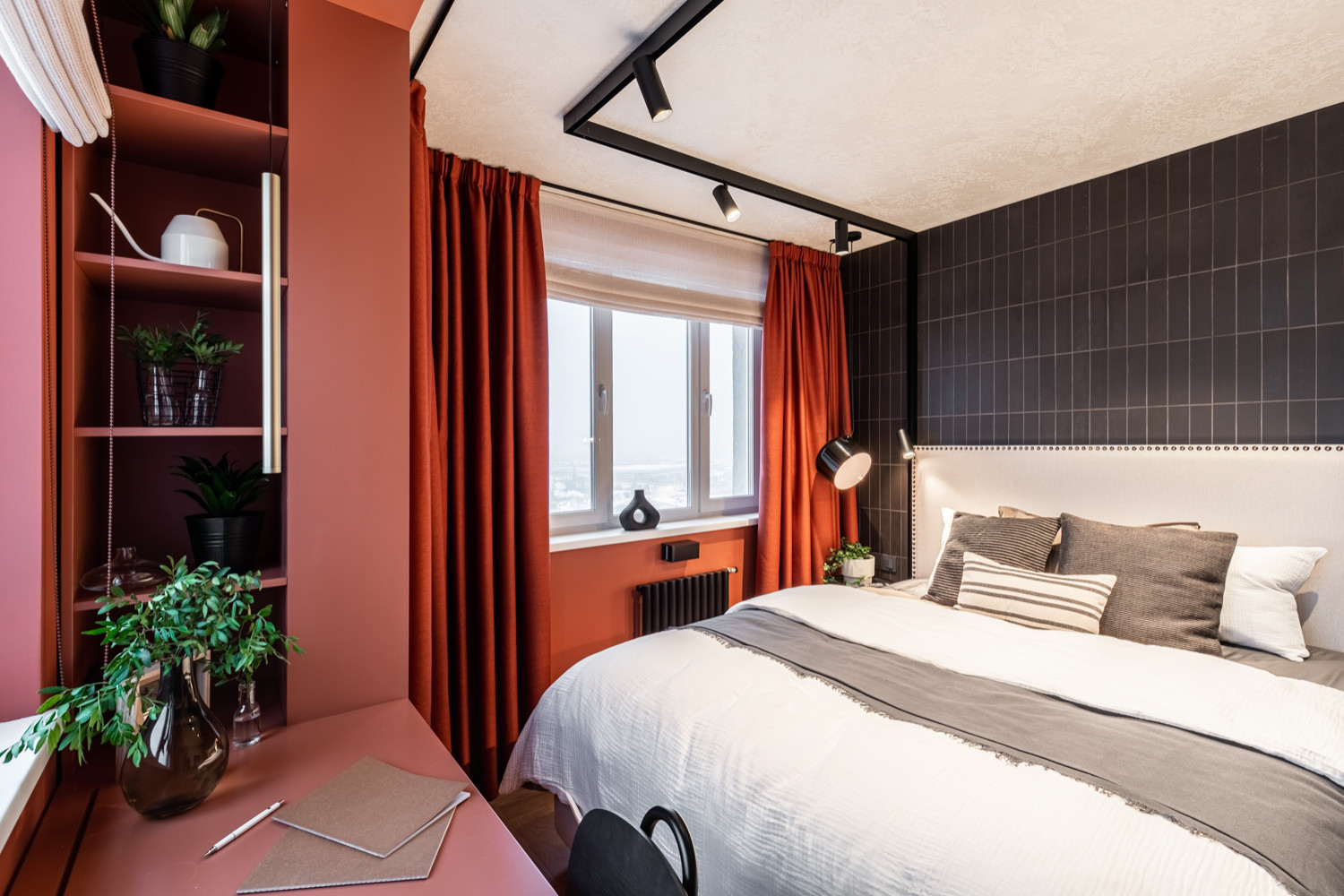 Спальня с огоньком