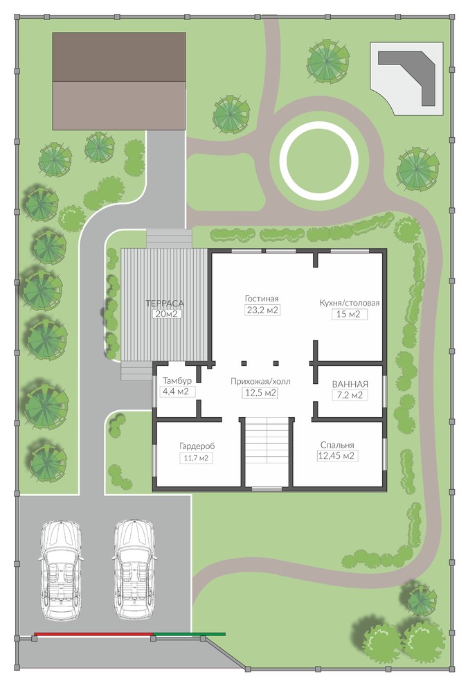 Загородный дом из клеёного бруса в Казани