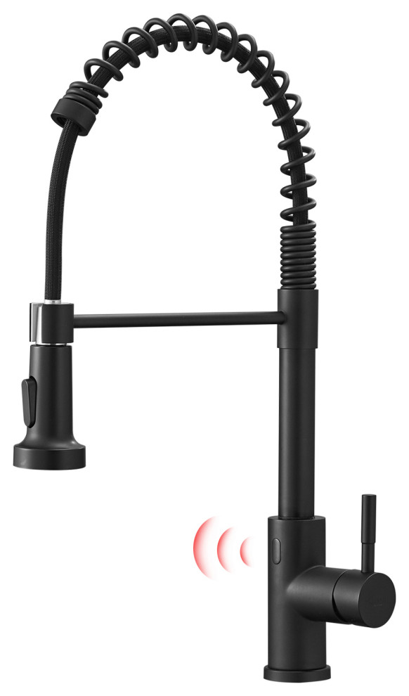 Touchless Kitchen Faucet with 2 Modes Pull Down Sprayer Transitional
