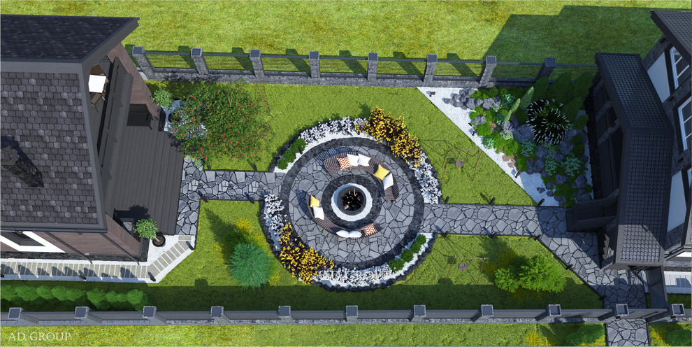 Ландшафтный дизайн участка и архитектурный проект дома. "Плеханово"